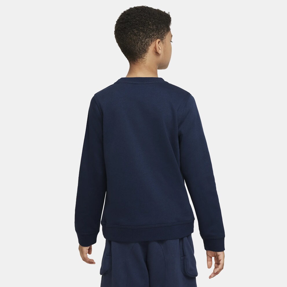 Nike Sportswear Fleece Crew Παιδική Μπλούζα Φούτερ