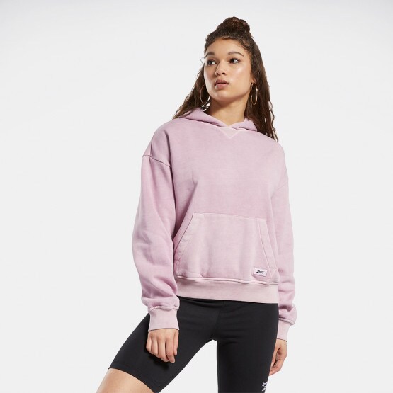 Reebok Classics Natural Dye Fleece Γυναικεία Μπλούζα με Κουκούλα