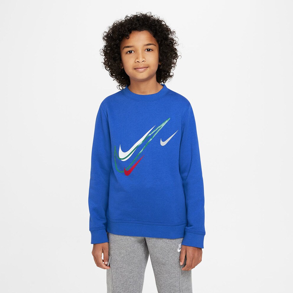 Nike Sportswear Fleece Crew Παιδική Μπλούζα Φούτερ