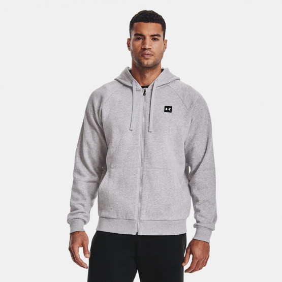Under Armour Men's Rival Fleece Full Zip Hoodie GREY 1357111-011