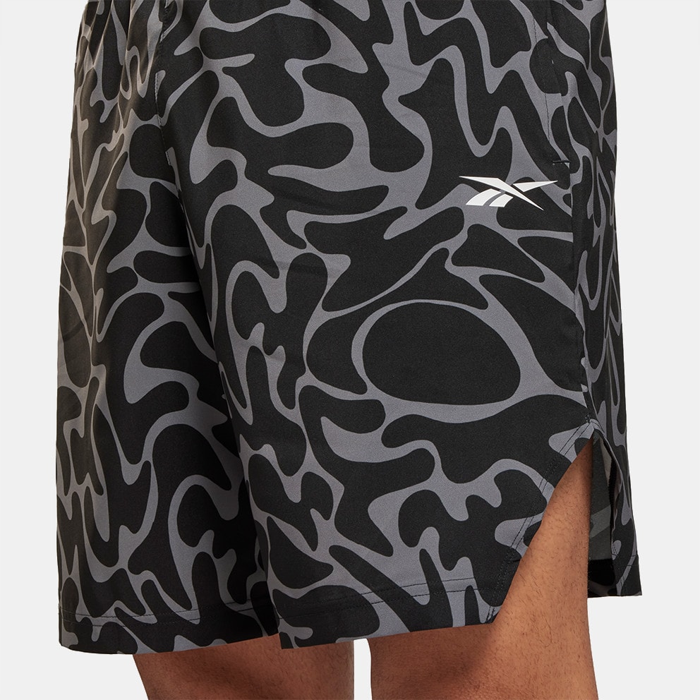 Reebok Sport Workout Ready Allover Print Unisex Shorts