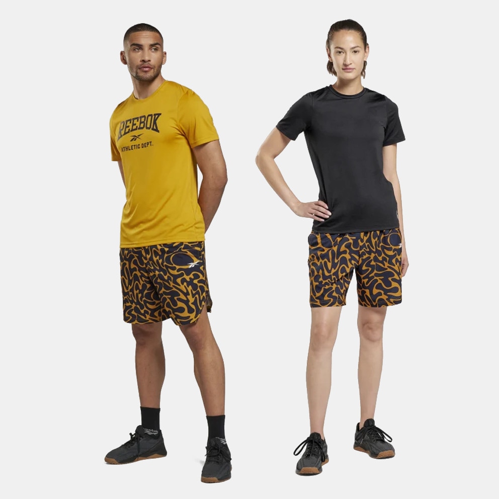 Reebok Sport Workout Ready Allover Print Unisex Shorts