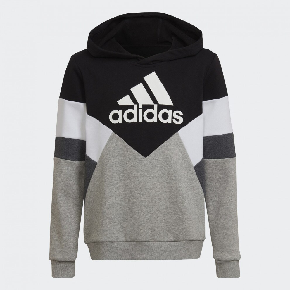 adidas Colorblock Fleece Παιδική Μπλούζα με Κουκούλα
