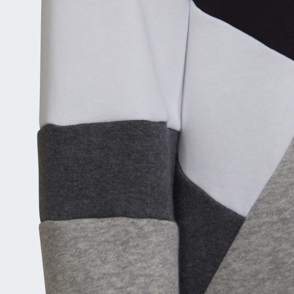 adidas Colorblock Fleece Παιδική Μπλούζα με Κουκούλα