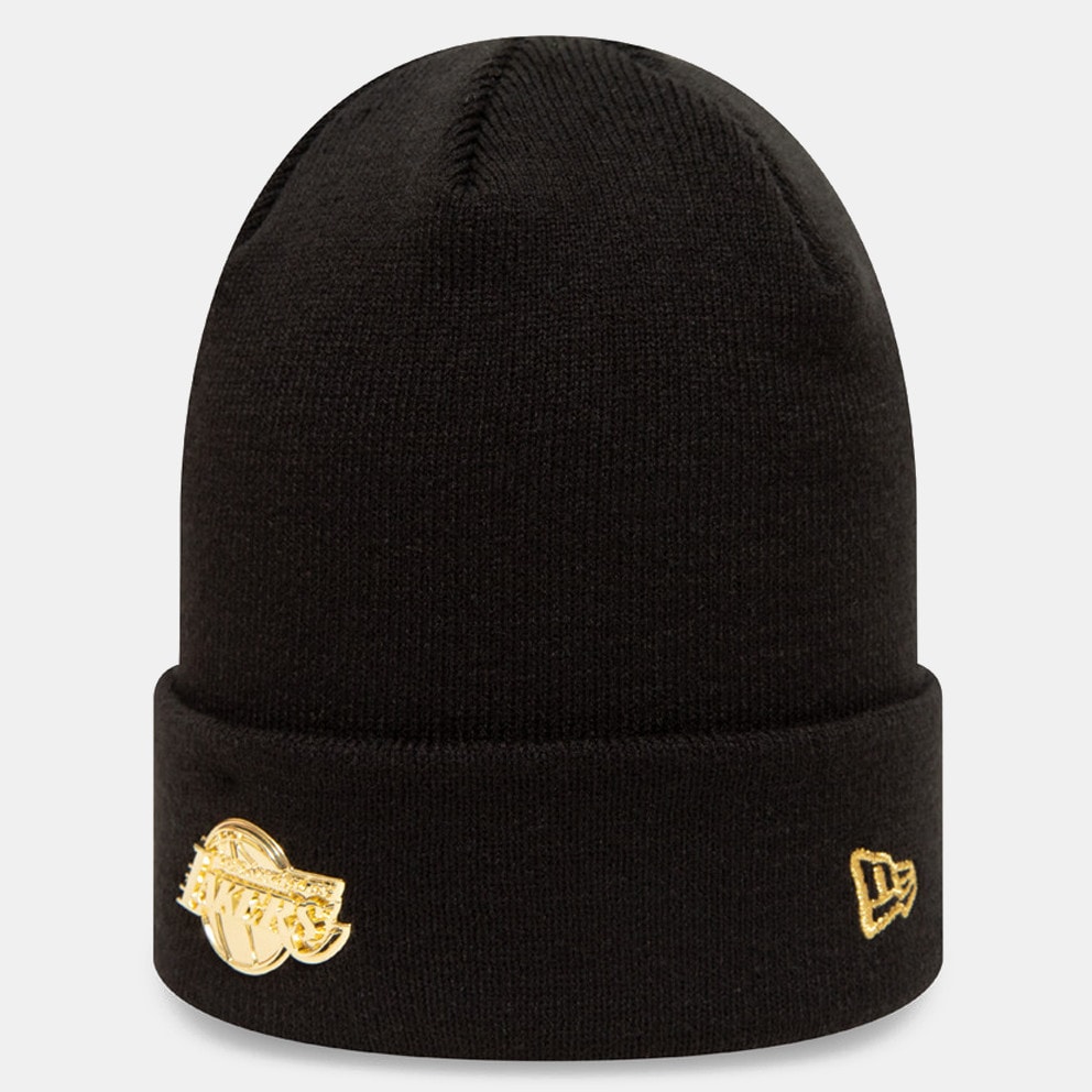 NEW ERA Metallic Badge Cuff Lakers Beanie