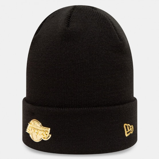 NEW ERA Metallic Badge Cuff Lakers Beanie