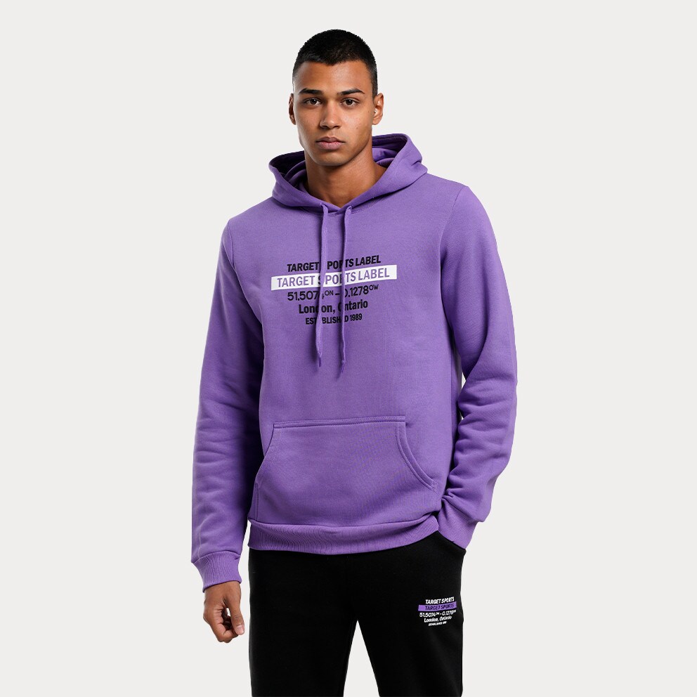 Target Hoodie Fleece ''Sports'' Ανδρική Μπλούζα με Κουκούλα