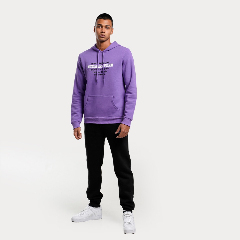 Target Hoodie Fleece ''Sports'' Ανδρική Μπλούζα με Κουκούλα