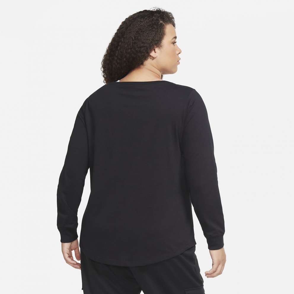 Nike Sportswear Essential Women's Plus Size T-shirt With Long Sleeves