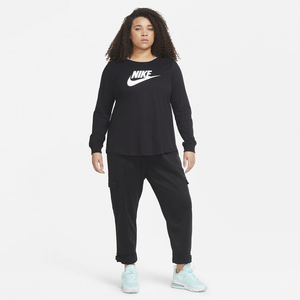 Nike Sportswear Essential Γυναικείο Plus Size T-shirt Με Μακρύ Μανίκι