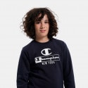 Champion Crewneck Παιδική Μπλούζα με Μακρύ Μανίκι