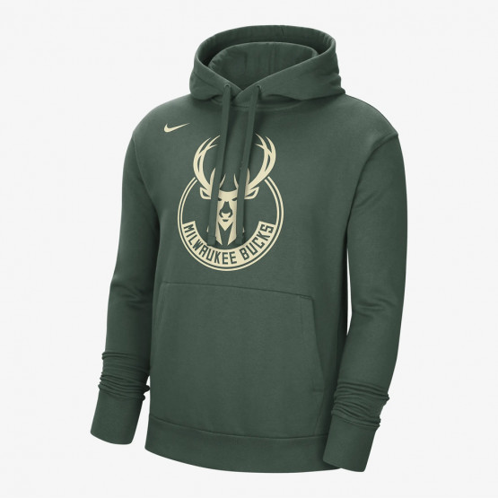 Nike NBA Milwaukee Bucks City Edition Ανδρική Μπλούζα με Κουκούλα