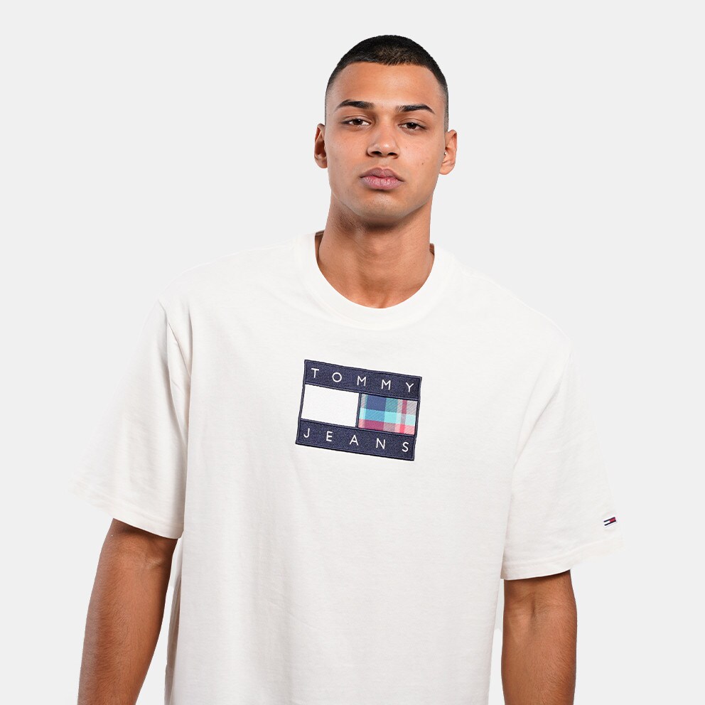 Tommy Jeans Skater Tartan Flag Μen's T-shirt