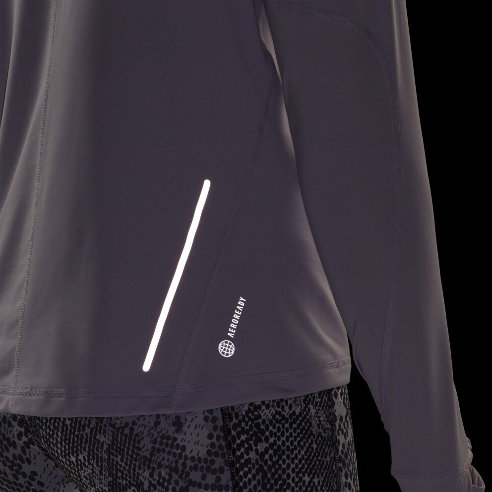 adidas Performance Fast 1/2 Zip Γυναικεία Μπλούζα με Μακρύ Μανίκι