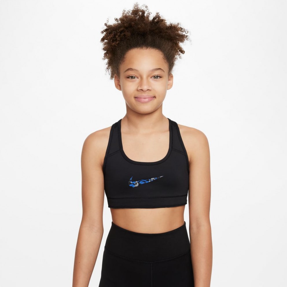 Nike Swoosh Riversible Kids' Sports Bra Blue DX5717-480