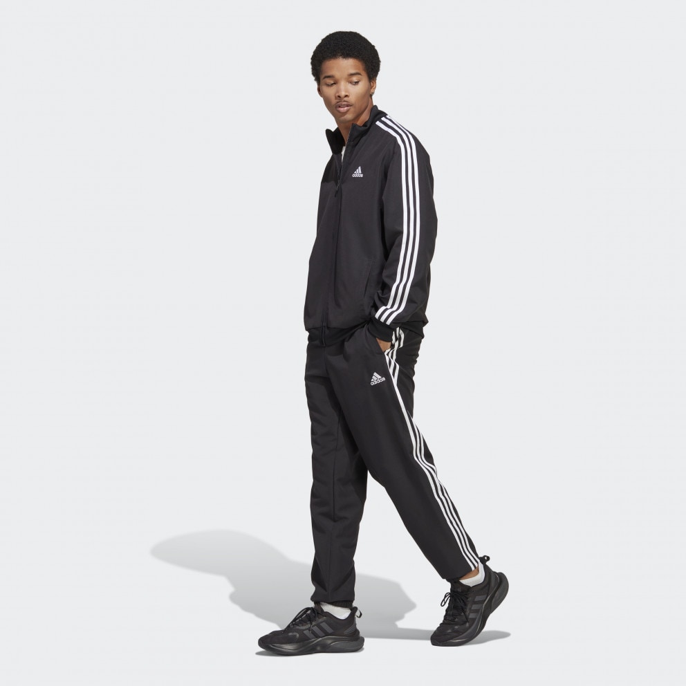 Adidas 3 stripe tracksuit bottoms mens on sale