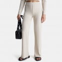 Calvin Klein Ribbed Jersey Flared Women's Pants