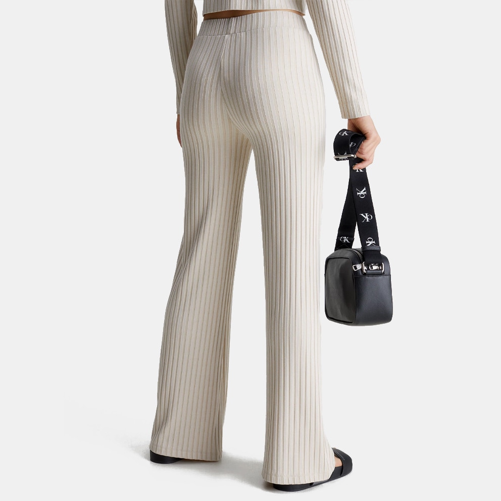 Calvin Klein Ribbed Jersey Flared Women's Track Pants