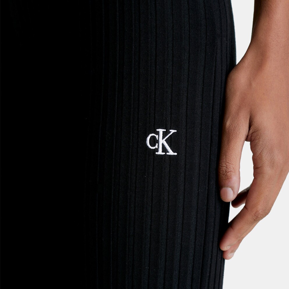 Calvin Klein Ribbed Jersey Flared Women's Trousers