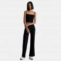 Calvin Klein Ribbed Jersey Flared Women's Trousers