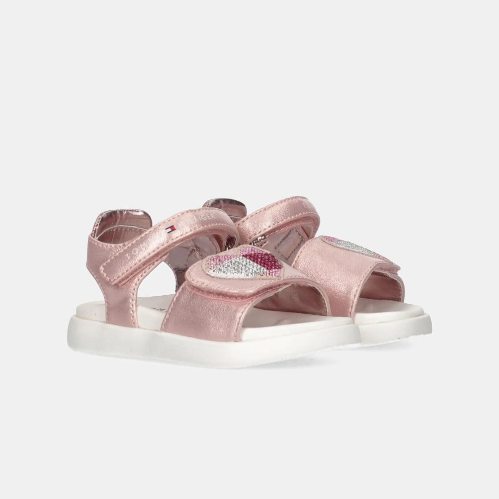 Tommy Jeans Strass Heart Velcro Kids' Sandals