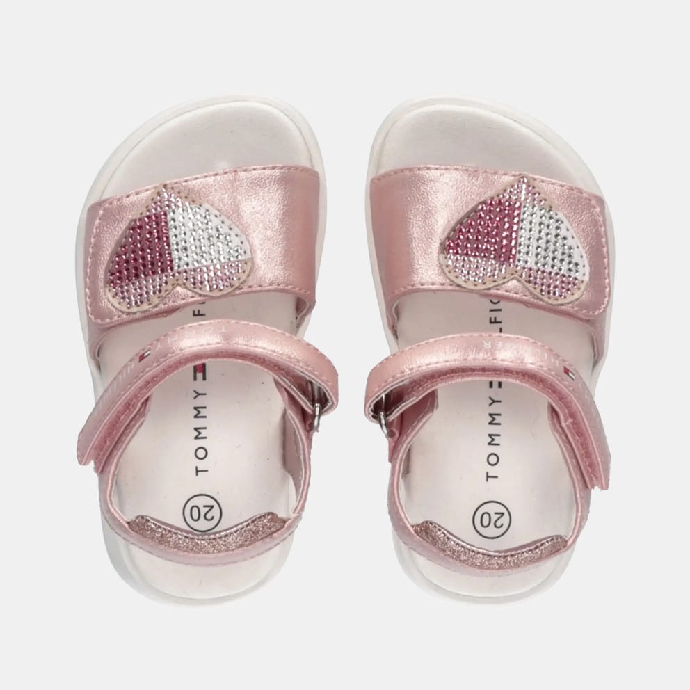 Tommy Jeans Strass Heart Velcro Kids' Sandals