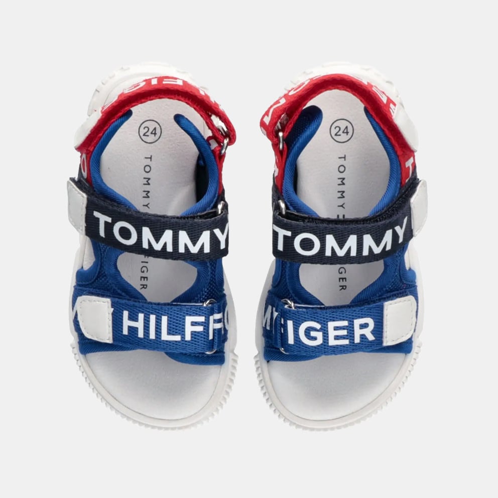 Tommy Jeans Logo Velcro Παιδικά Σανδάλια