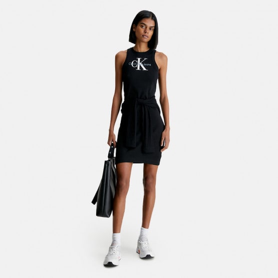 Calvin Klein Archival Monologo Rib Tank Γυναικείο Φόρεμα