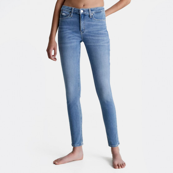 Calvin Klein Mid Rise Skinny Γυναικείο Παντελόνι