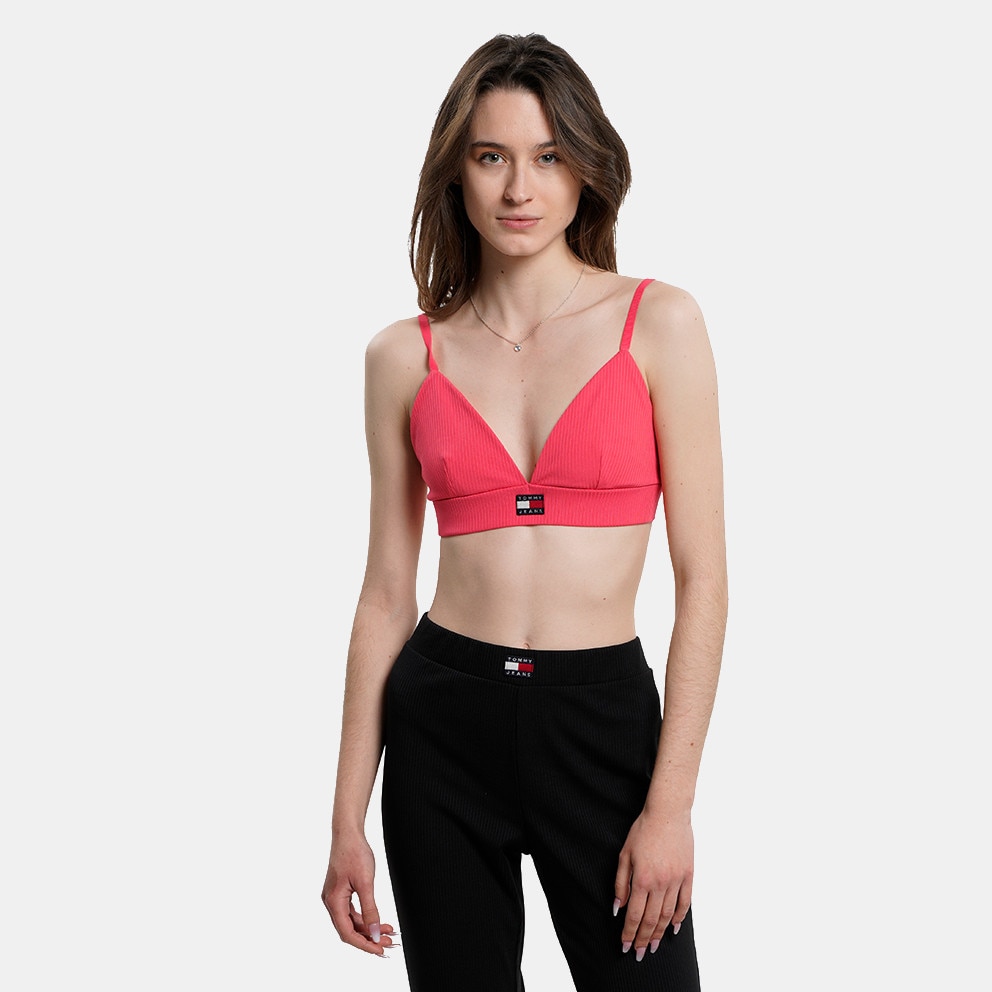 Tommy Jeans Badge Cropped Rib Knit Γυναικείο Bralette