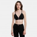 Tommy Jeans Badge Cropped Rib Knit Women's Bralette