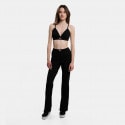 Tommy Jeans Badge Cropped Rib Knit Women's Bralette