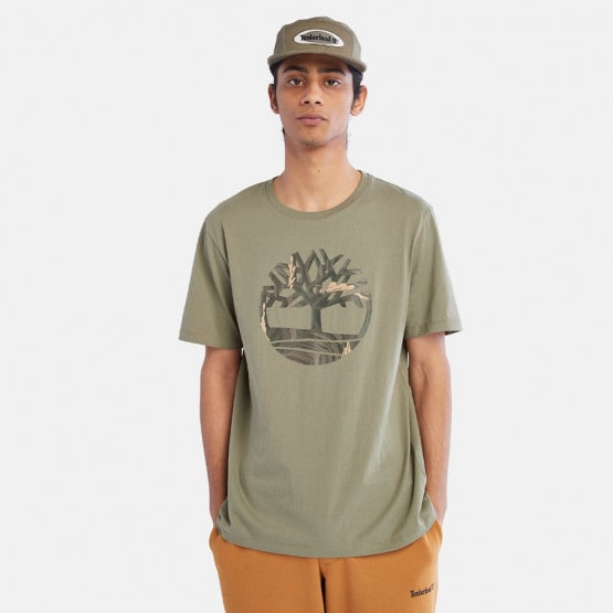 Timberland Logo Seasonal Camo Men's T-Shirt