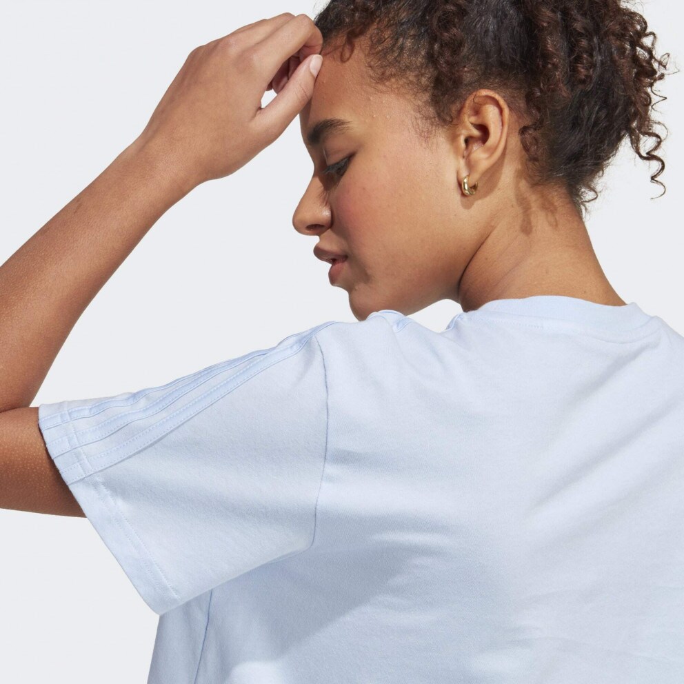 adidas Essentials 3-Stripes Single Jersey Γυναικείο Cropped T-shirt