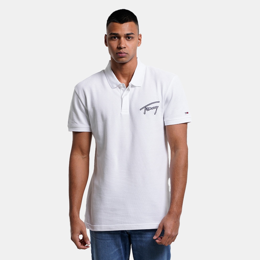 Tommy Jeans Signature Polo Ανδρικό Polo Τ-Shirt