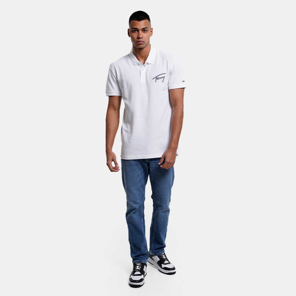 Tommy Jeans Signature Polo Ανδρικό Polo Τ-Shirt