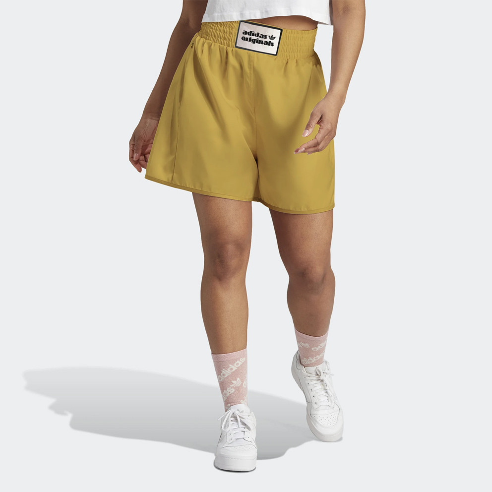 adidas pastel yellow shorts