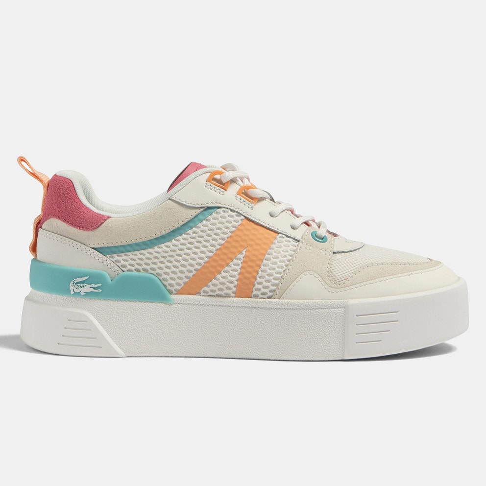 Lacoste L002 Leather Heel Pop Trainers Women's Shoes
