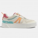 Lacoste L002 Leather Heel Pop Trainers Women's Shoes