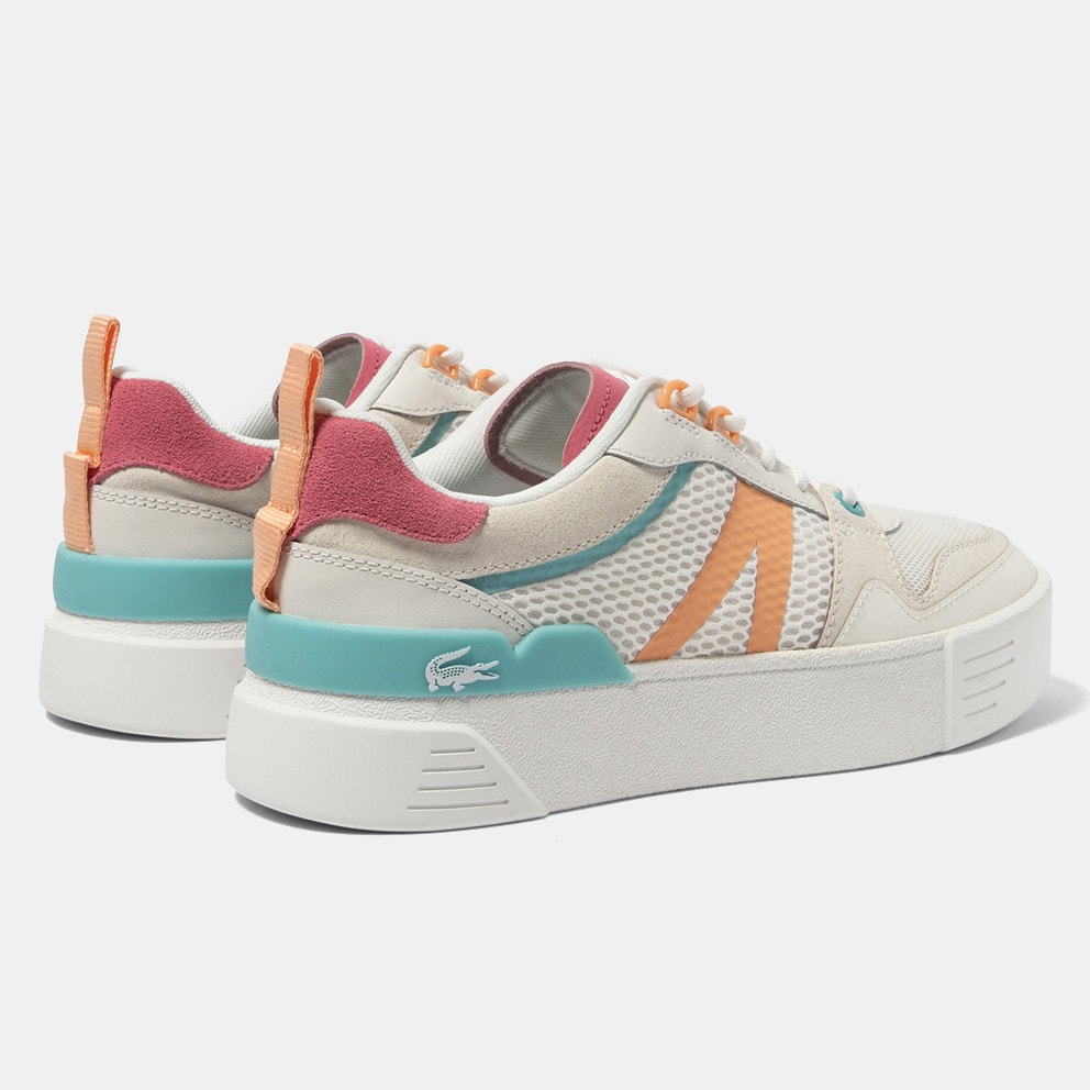 Lacoste L002 Leather Heel Pop Trainers Women's Shoes