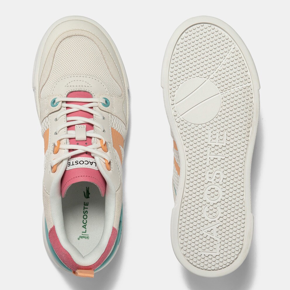 Lacoste L002 Leather Heel Pop Trainers Women's Shoes