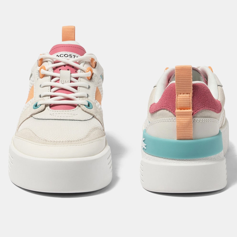 Lacoste L002 Leather Heel Pop Trainers Women's Shoes