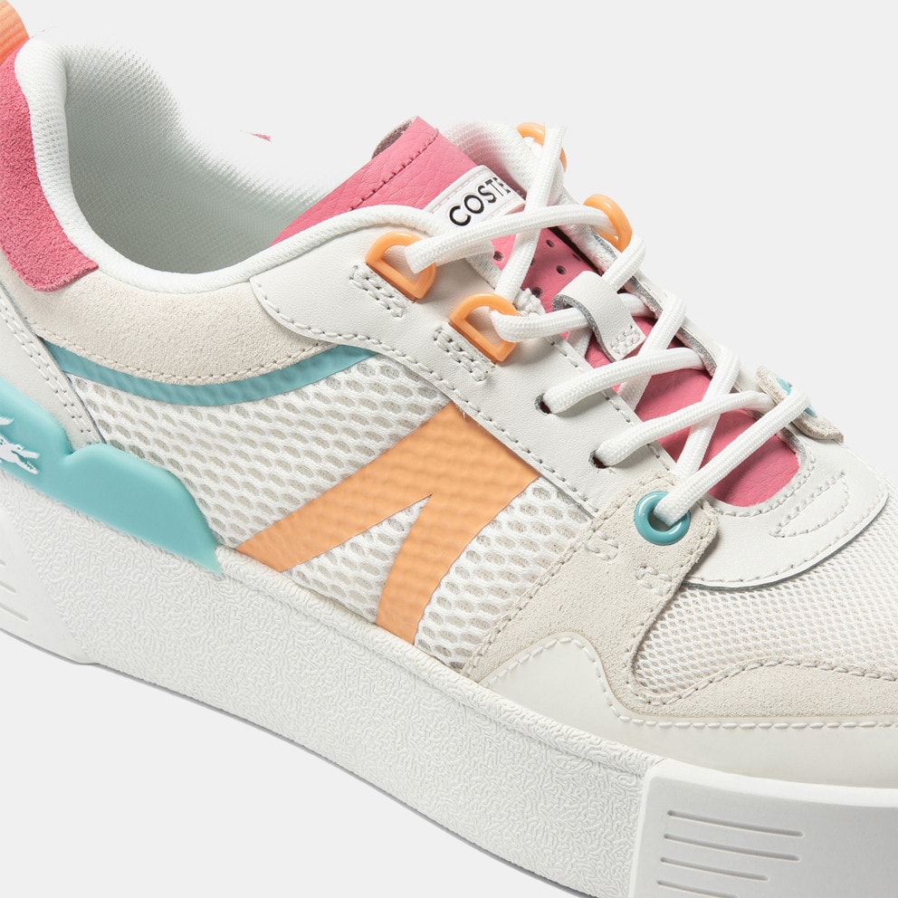 Lacoste L002 Leather Heel Pop Trainers Women's Shoes