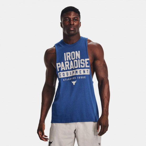 Under Armour Project Rock Iron Muscle Ανδρική Αμάνικη Μπλούζα