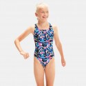 Speedo Digital Allover Leaderback Kids' Swimmsuit