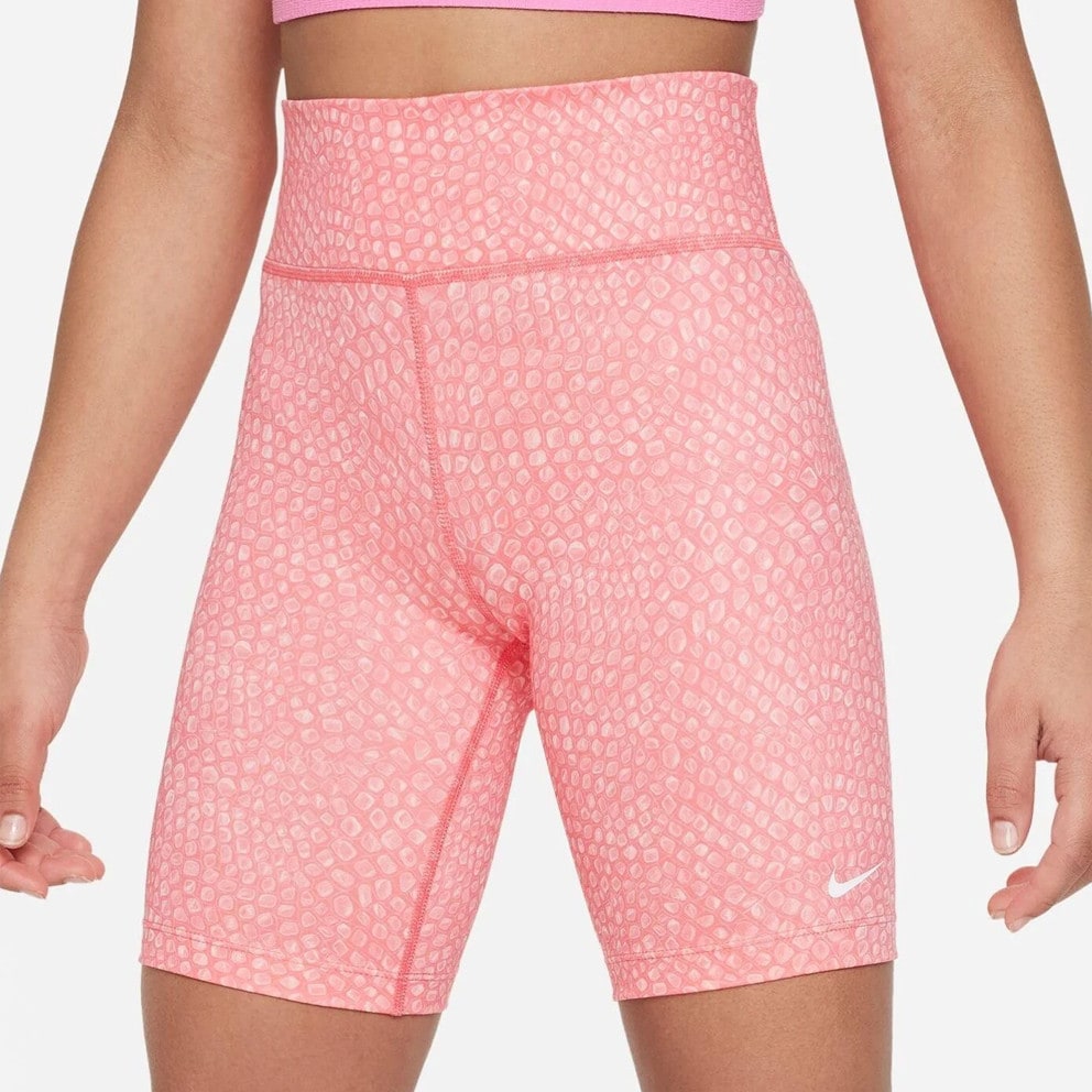 Nike Dri FIT One Kids Biker Shorts Orange FB1076 894