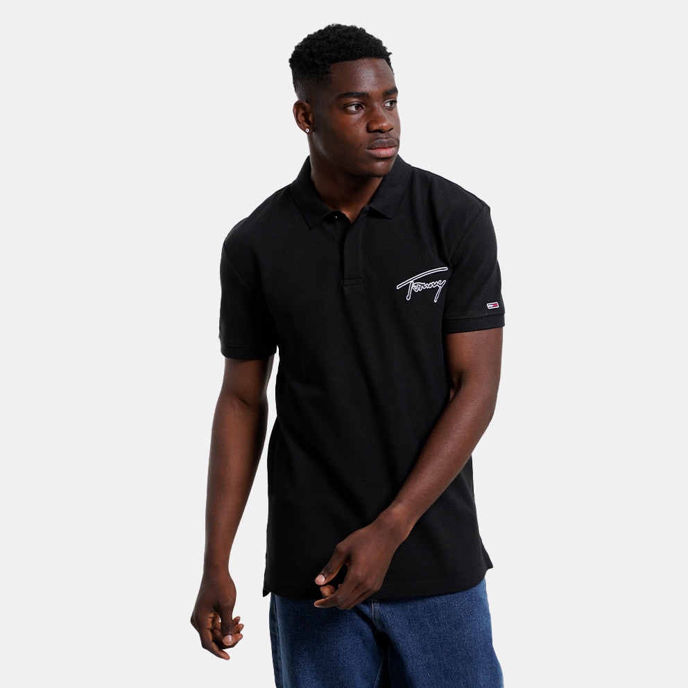 Tommy Jeans Signature Polo Men’s Polo Τ-Shirt