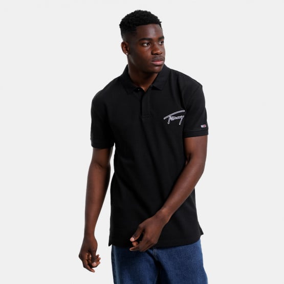 Tommy Jeans Signature Polo Ανδρικό Polo Τ-Shirt