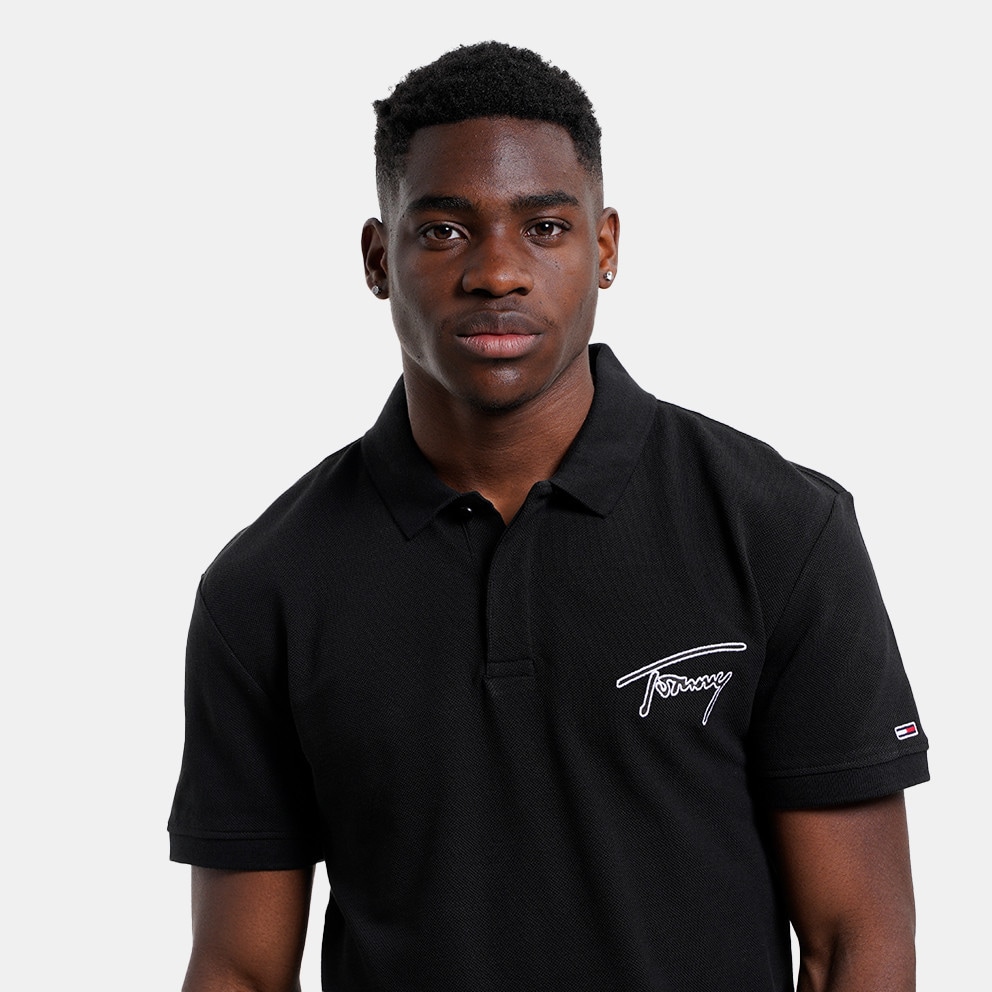 Tommy Jeans Signature Polo Men’s Polo Τ-Shirt