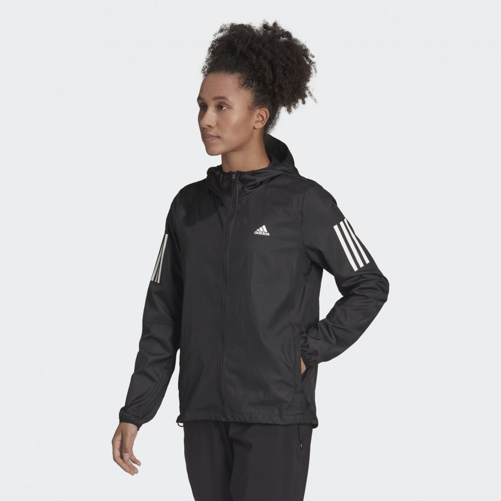 adidas Performance Own the Run Hooded Running Γυναικείο Αντιανεμικό Μπουφάν